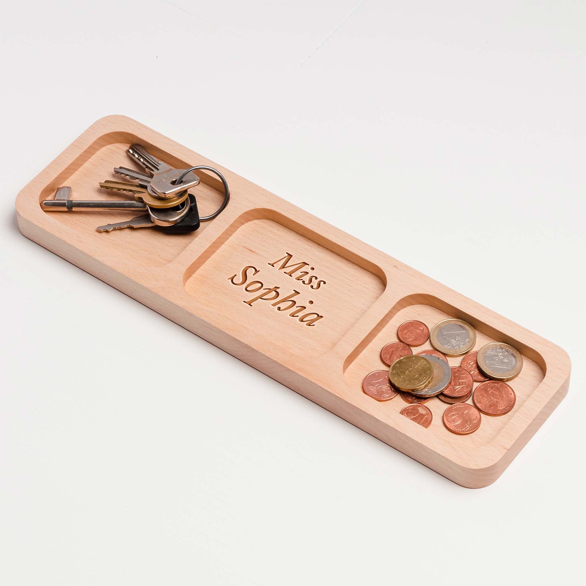 Cherry pen tray, Desk tray, Valet tray, Pencil tray